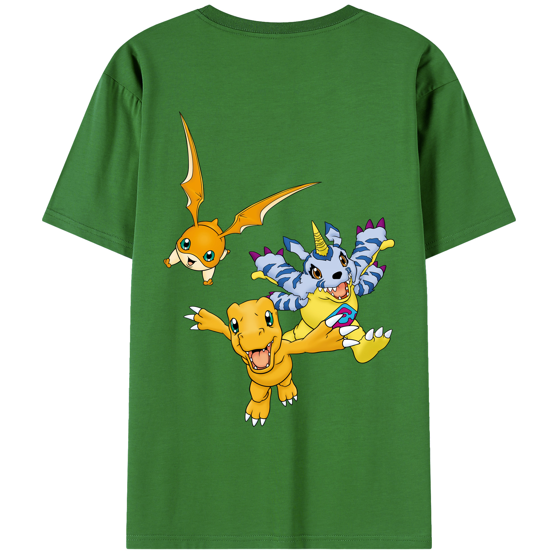 （画像用） Digimon デジタルモンスター/デジモン レディース半袖Tシャツ(バックプリント)